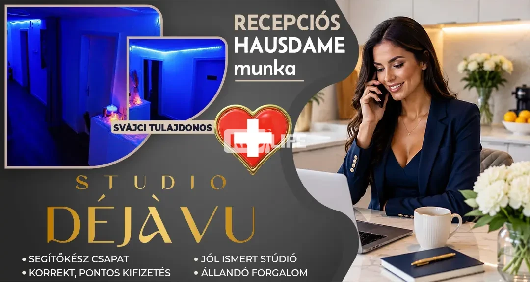 Magyar recepci&oacute;st keres a Studio